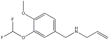 {[3-(difluoromethoxy)-4-methoxyphenyl]methyl}(prop-2-en-1-yl)amine Struktur