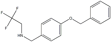 {[4-(benzyloxy)phenyl]methyl}(2,2,2-trifluoroethyl)amine Struktur