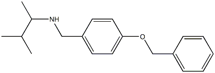 {[4-(benzyloxy)phenyl]methyl}(3-methylbutan-2-yl)amine Struktur