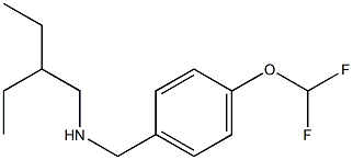 {[4-(difluoromethoxy)phenyl]methyl}(2-ethylbutyl)amine Struktur