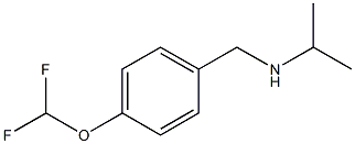 {[4-(difluoromethoxy)phenyl]methyl}(propan-2-yl)amine Struktur