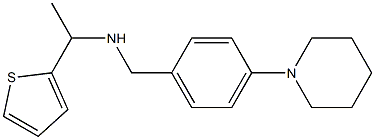 {[4-(piperidin-1-yl)phenyl]methyl}[1-(thiophen-2-yl)ethyl]amine Struktur