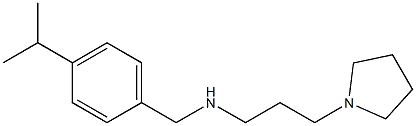 {[4-(propan-2-yl)phenyl]methyl}[3-(pyrrolidin-1-yl)propyl]amine Struktur