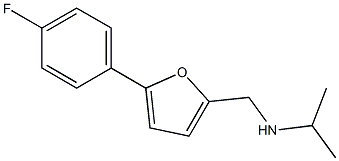 {[5-(4-fluorophenyl)furan-2-yl]methyl}(propan-2-yl)amine Struktur