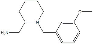 {1-[(3-methoxyphenyl)methyl]piperidin-2-yl}methanamine Struktur