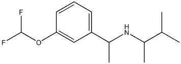 {1-[3-(difluoromethoxy)phenyl]ethyl}(3-methylbutan-2-yl)amine Struktur