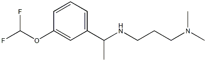 {1-[3-(difluoromethoxy)phenyl]ethyl}[3-(dimethylamino)propyl]amine Struktur