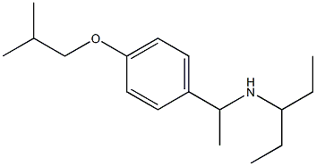 {1-[4-(2-methylpropoxy)phenyl]ethyl}(pentan-3-yl)amine Struktur