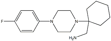 {1-[4-(4-fluorophenyl)piperazin-1-yl]cyclohexyl}methylamine Struktur