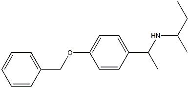 {1-[4-(benzyloxy)phenyl]ethyl}(butan-2-yl)amine Struktur