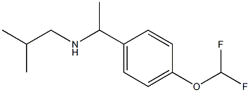 {1-[4-(difluoromethoxy)phenyl]ethyl}(2-methylpropyl)amine Struktur