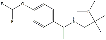 {1-[4-(difluoromethoxy)phenyl]ethyl}[2-(dimethylamino)-2-methylpropyl]amine Struktur