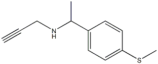 {1-[4-(methylsulfanyl)phenyl]ethyl}(prop-2-yn-1-yl)amine Struktur