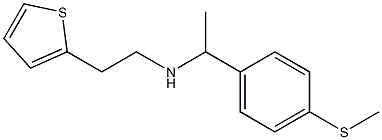 {1-[4-(methylsulfanyl)phenyl]ethyl}[2-(thiophen-2-yl)ethyl]amine Struktur