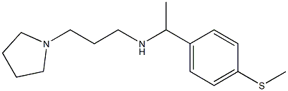 {1-[4-(methylsulfanyl)phenyl]ethyl}[3-(pyrrolidin-1-yl)propyl]amine Struktur