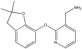 {2-[(2,2-dimethyl-2,3-dihydro-1-benzofuran-7-yl)oxy]pyridin-3-yl}methylamine Struktur