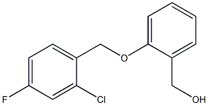 {2-[(2-chloro-4-fluorophenyl)methoxy]phenyl}methanol Struktur