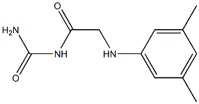 {2-[(3,5-dimethylphenyl)amino]acetyl}urea Struktur