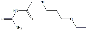 {2-[(3-ethoxypropyl)amino]acetyl}urea Struktur