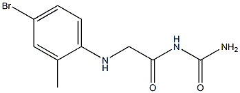 {2-[(4-bromo-2-methylphenyl)amino]acetyl}urea Struktur