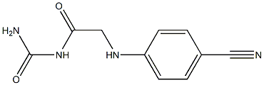 {2-[(4-cyanophenyl)amino]acetyl}urea Struktur