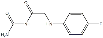 {2-[(4-fluorophenyl)amino]acetyl}urea Struktur