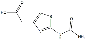 {2-[(aminocarbonyl)amino]-1,3-thiazol-4-yl}acetic acid Struktur