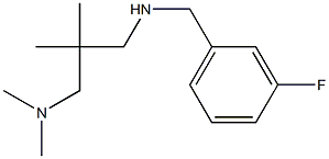 {2-[(dimethylamino)methyl]-2-methylpropyl}[(3-fluorophenyl)methyl]amine Struktur