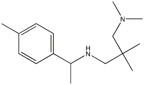 {2-[(dimethylamino)methyl]-2-methylpropyl}[1-(4-methylphenyl)ethyl]amine Struktur