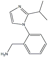 {2-[2-(propan-2-yl)-1H-imidazol-1-yl]phenyl}methanamine Struktur