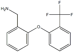 {2-[2-(trifluoromethyl)phenoxy]phenyl}methanamine Struktur