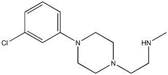 {2-[4-(3-chlorophenyl)piperazin-1-yl]ethyl}(methyl)amine Struktur