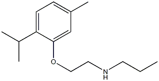 {2-[5-methyl-2-(propan-2-yl)phenoxy]ethyl}(propyl)amine Struktur