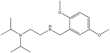 {2-[bis(propan-2-yl)amino]ethyl}[(2,5-dimethoxyphenyl)methyl]amine Struktur