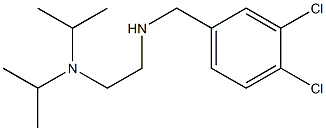 {2-[bis(propan-2-yl)amino]ethyl}[(3,4-dichlorophenyl)methyl]amine Struktur