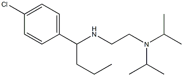 {2-[bis(propan-2-yl)amino]ethyl}[1-(4-chlorophenyl)butyl]amine Struktur