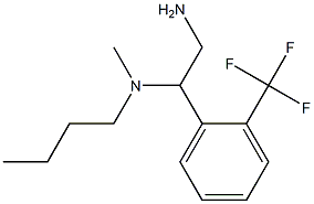 {2-amino-1-[2-(trifluoromethyl)phenyl]ethyl}(butyl)methylamine Struktur