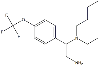 {2-amino-1-[4-(trifluoromethoxy)phenyl]ethyl}(butyl)ethylamine Struktur