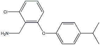 {2-chloro-6-[4-(propan-2-yl)phenoxy]phenyl}methanamine Struktur