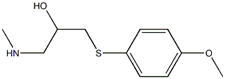 {2-hydroxy-3-[(4-methoxyphenyl)sulfanyl]propyl}(methyl)amine Struktur