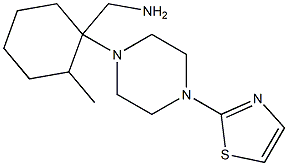 {2-methyl-1-[4-(1,3-thiazol-2-yl)piperazin-1-yl]cyclohexyl}methylamine Struktur