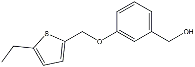 {3-[(5-ethylthiophen-2-yl)methoxy]phenyl}methanol Struktur