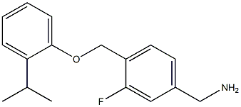 {3-fluoro-4-[2-(propan-2-yl)phenoxymethyl]phenyl}methanamine Struktur