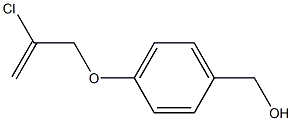 {4-[(2-chloroprop-2-en-1-yl)oxy]phenyl}methanol Struktur