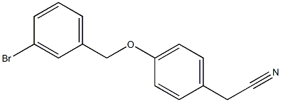 {4-[(3-bromobenzyl)oxy]phenyl}acetonitrile Struktur