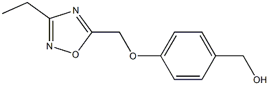 {4-[(3-ethyl-1,2,4-oxadiazol-5-yl)methoxy]phenyl}methanol Struktur