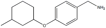 {4-[(3-methylcyclohexyl)oxy]phenyl}methanamine Struktur