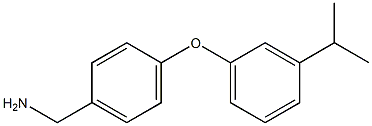 {4-[3-(propan-2-yl)phenoxy]phenyl}methanamine Struktur