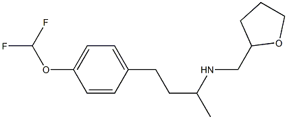 {4-[4-(difluoromethoxy)phenyl]butan-2-yl}(oxolan-2-ylmethyl)amine Struktur