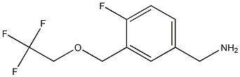 {4-fluoro-3-[(2,2,2-trifluoroethoxy)methyl]phenyl}methanamine Struktur